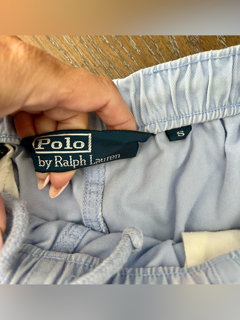 Polo Ralph Lauren Light Blue Drawstring Cotton Shorts Women’s Size Small - Picture 6 of 6